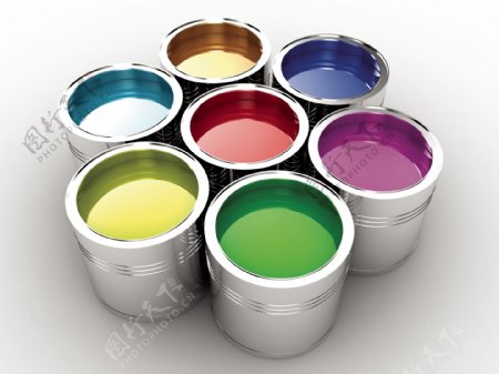 油漆桶设计素材图片