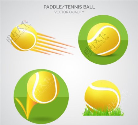 精美网球设计矢量素材