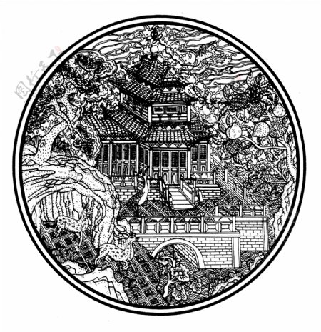 装饰图案元明时代图案中国传统图案433