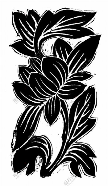 花鸟图案元明时代图案中国传统图案145