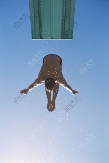 跳水运动员摄影