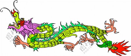 龙纹吉祥图案中国传统图案0019