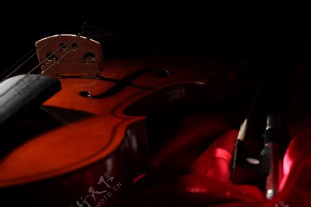 红色小提琴图片