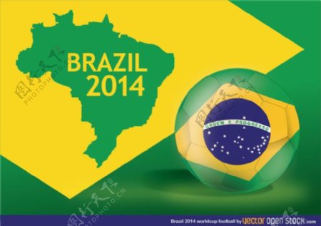 2014巴西世界杯足球