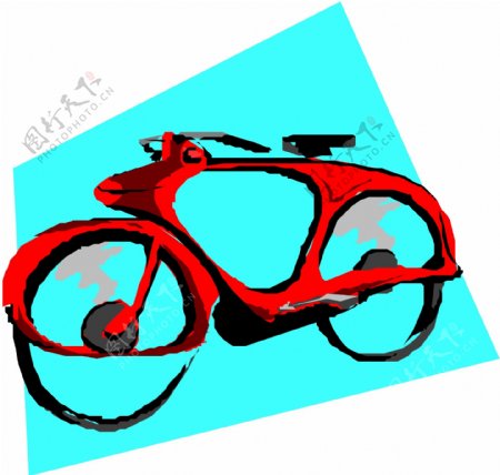 自行车矢量素材EPS格式0028