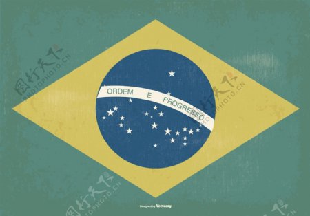 旧风格的巴西国旗
