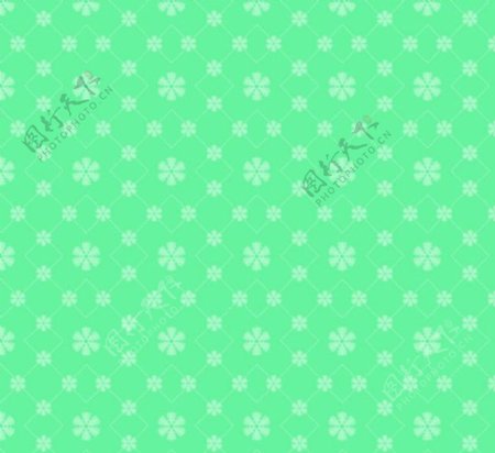 绿色雪花无缝背景矢量素材下载