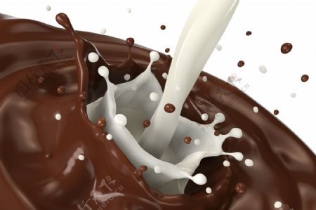 巧克力加牛奶图片