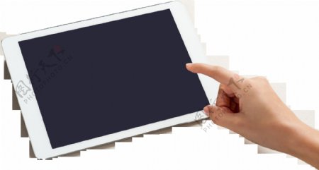 手与平板电脑背景图片