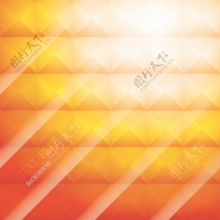 橙色菱形格背景图片