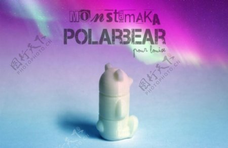 北极熊3D打印模型