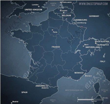 法国政治地图