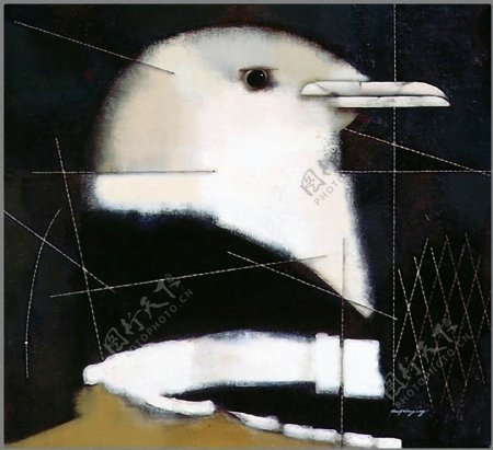 鸟动物油画西洋美术0017