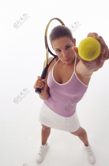 网球健身美女图片