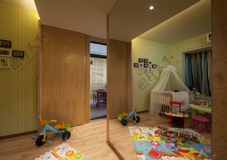 现代儿童房装修效果图