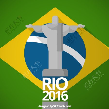 巴西国旗背景素材