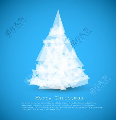 折纸风格圣诞树