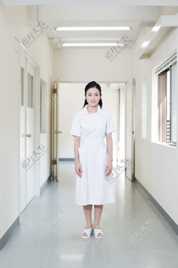 走廊过道里的护士美女图片