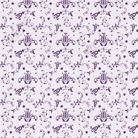 紫色花型设计