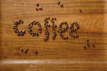 咖啡豆摆放造型图片