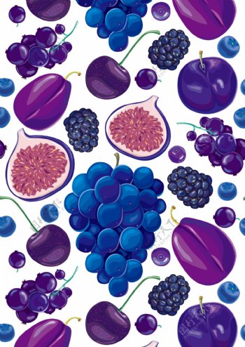 紫色水果背景