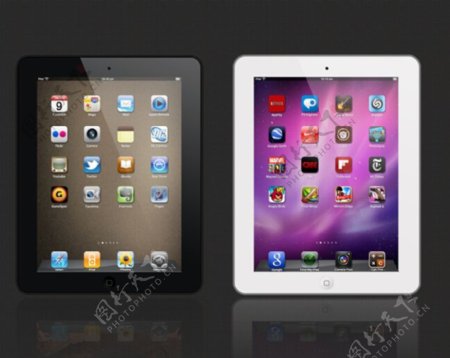 全新的iPad2PSD模板