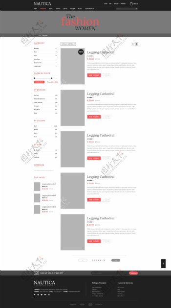 购物网UI网页设计素材