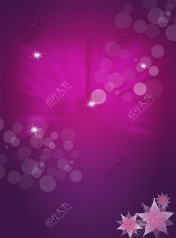 紫色背景紫色发光背景光圈图片