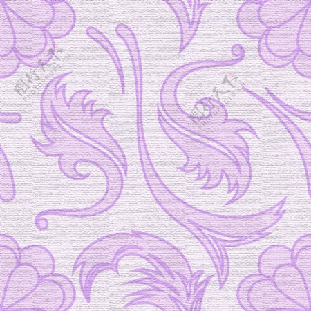 紫色花卉无缝图案