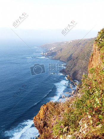 加那利群岛的悬崖