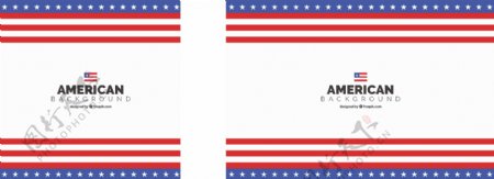 美国国旗平面设计背景