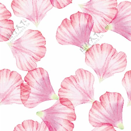 粉红色花瓣装饰花纹矢量素材下载