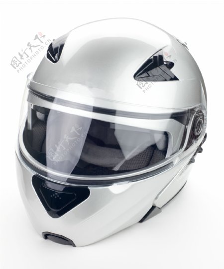 白色摩托车头盔图片