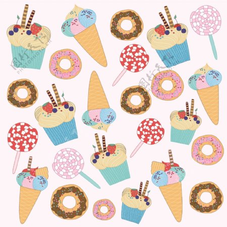 冰淇淋图案设计