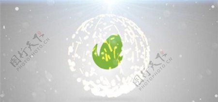 光耀粒子Logo演绎动画AE模板