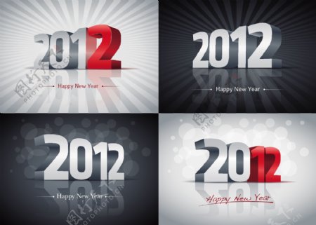 2012新年矢量图形