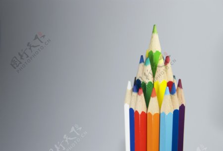 彩色铅笔背景素材