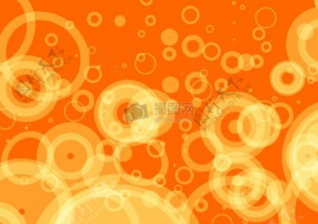 橙色和黄色圆圈组成的图