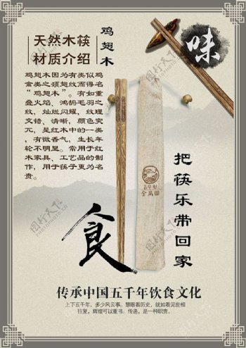 中国风饮食文化海报设计psd素材