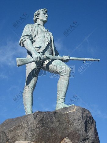 美国革命民兵雕像