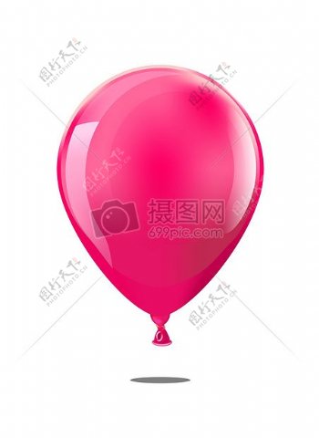 粉红色的气球