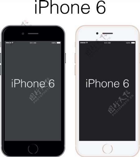 iPhone6矢量图图片