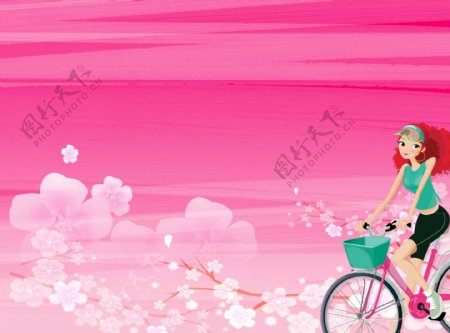 粉色可爱淘宝天猫大全屏首页海报图片