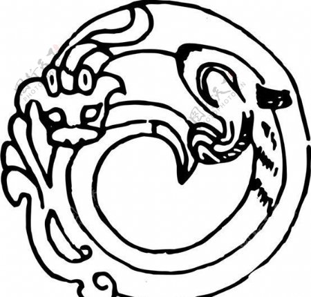 秦汉时代版画装饰画矢量AI格式1241