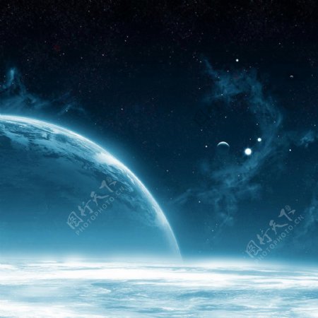 梦幻星球星空背景图片