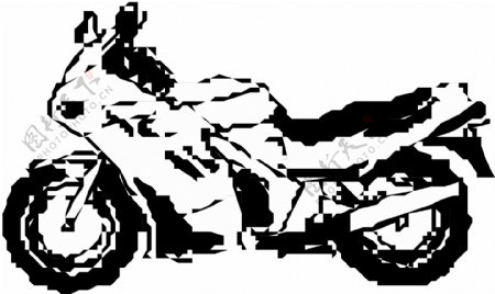 摩托车矢量素材EPS格式0015