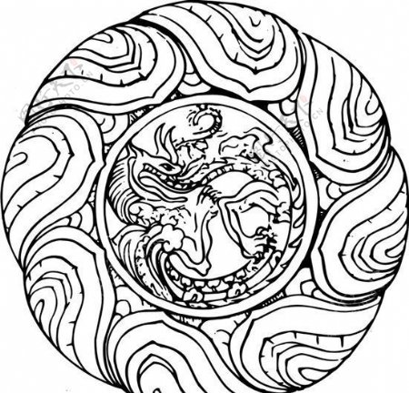 隋唐五代版画装饰画矢量AI格式1299