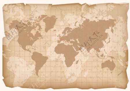 年份世界地图矢量