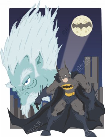 蝙蝠侠海报矢量