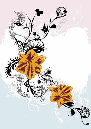 花卉元素设计背景